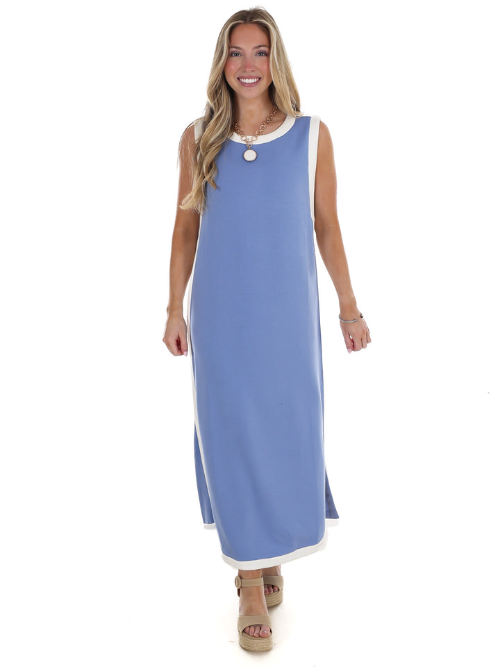 Reason to Stay Contrast Midi Dress