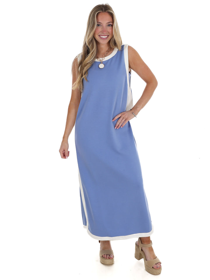 Reason to Stay Contrast Midi Dress