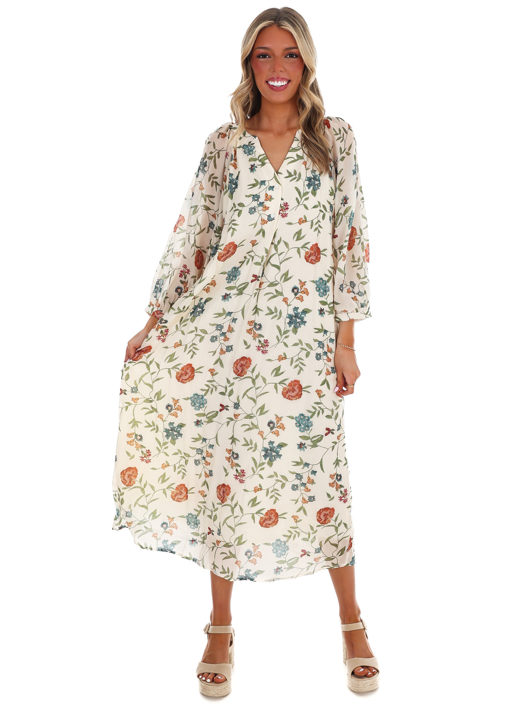 Handpicked Floral Midi Dress