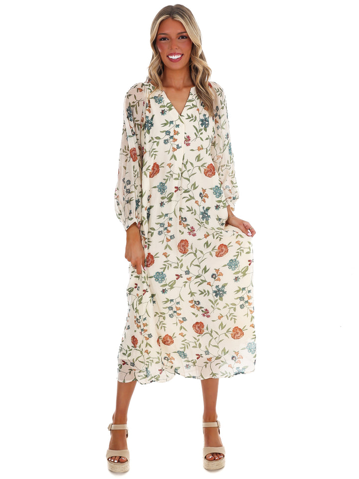 Handpicked Floral Midi Dress