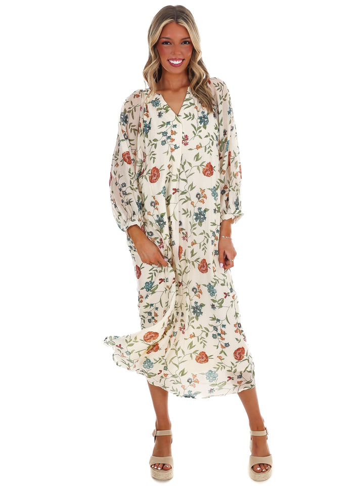 Handpicked Floral Midi Dress