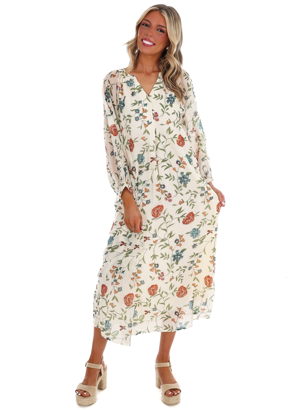 Handpicked Floral Midi Dress