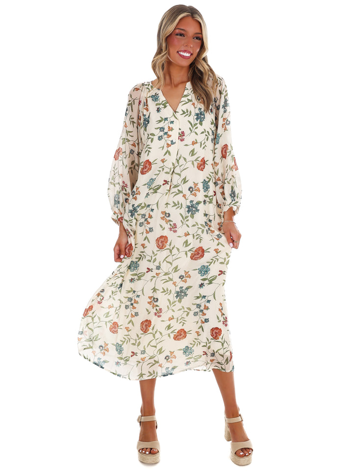Handpicked Floral Midi Dress