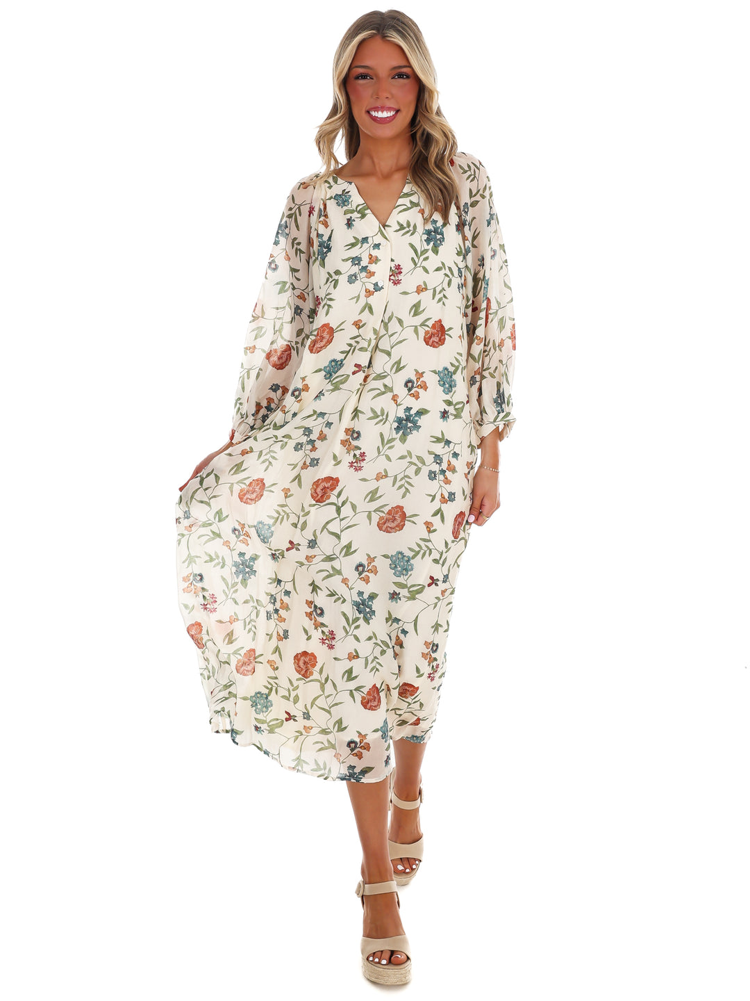 Handpicked Floral Midi Dress