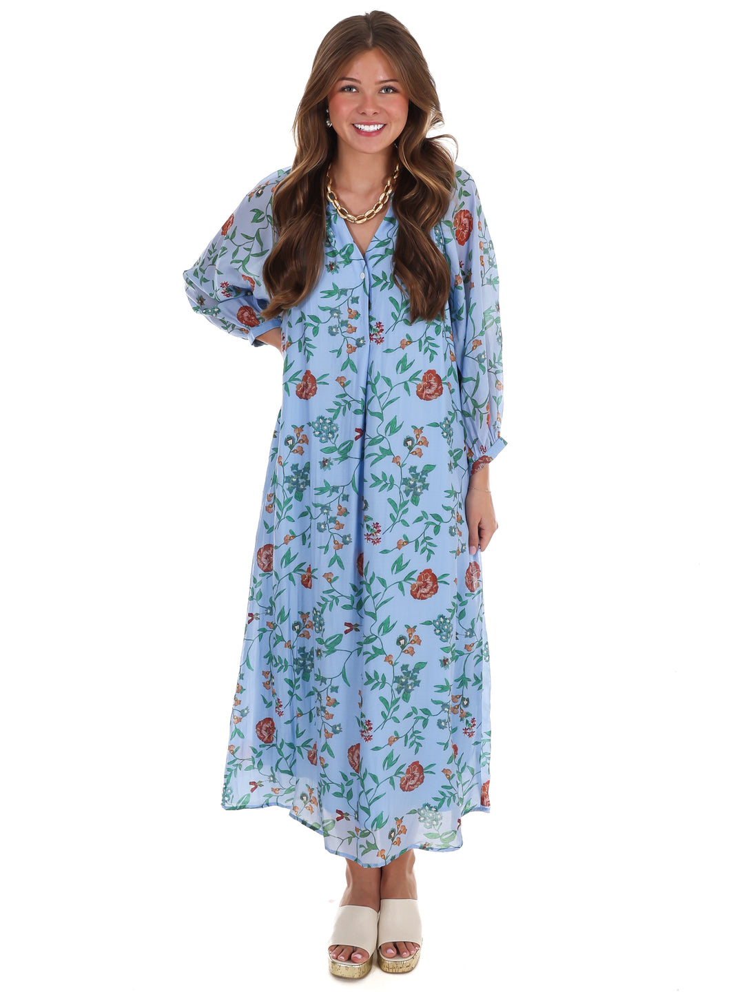 Handpicked Floral Midi Dress