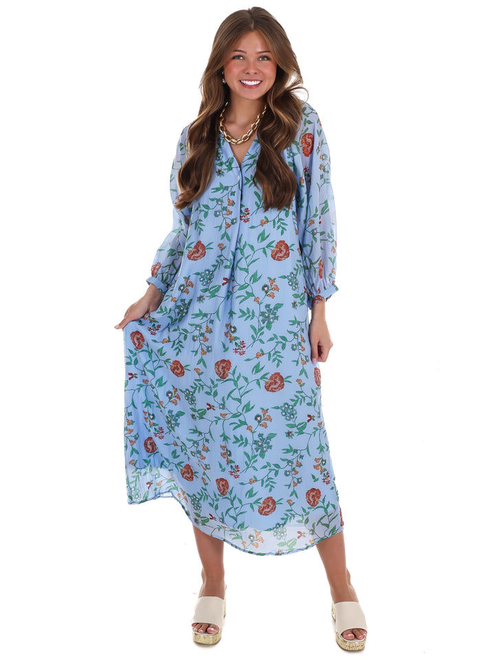 Handpicked Floral Midi Dress