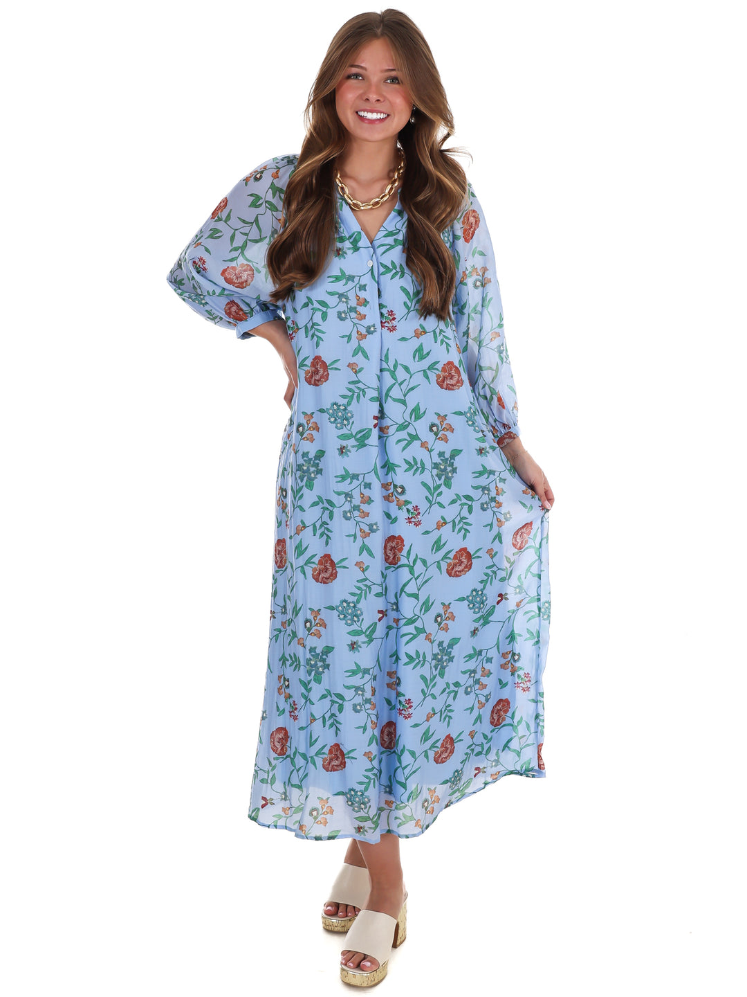 Handpicked Floral Midi Dress