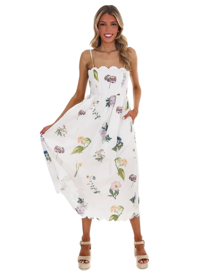 Spring Forward Floral Midi Dress
