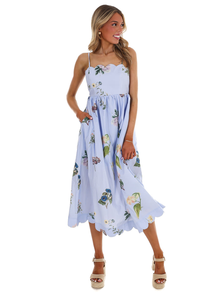 Spring Forward Floral Midi Dress