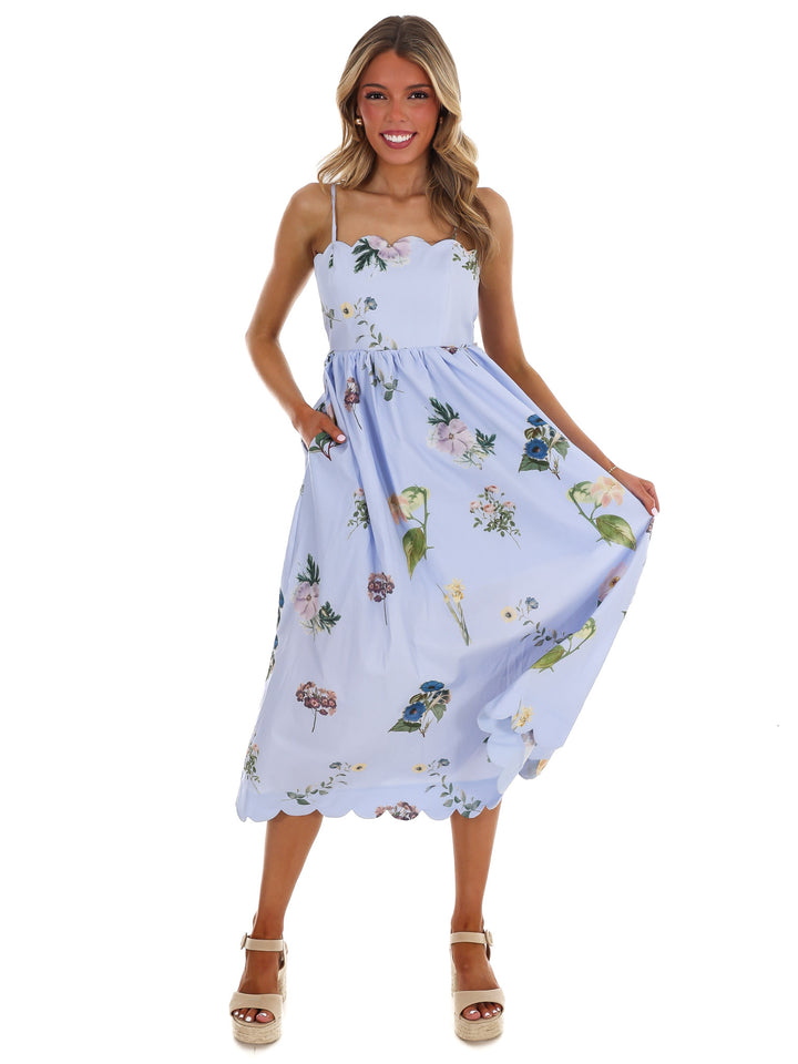 Spring Forward Floral Midi Dress