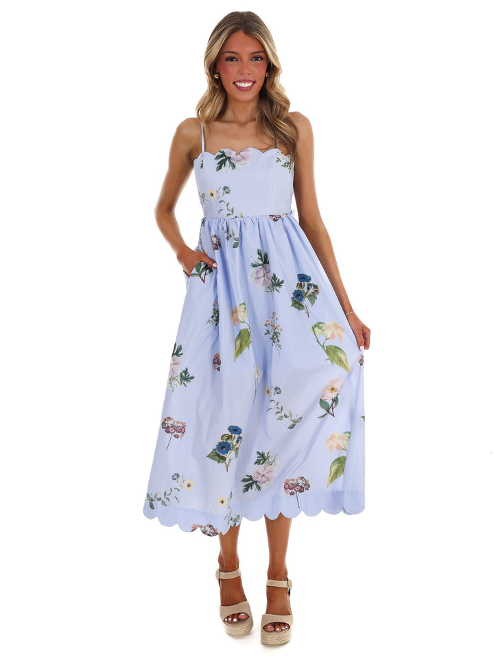 Spring Forward Floral Midi Dress