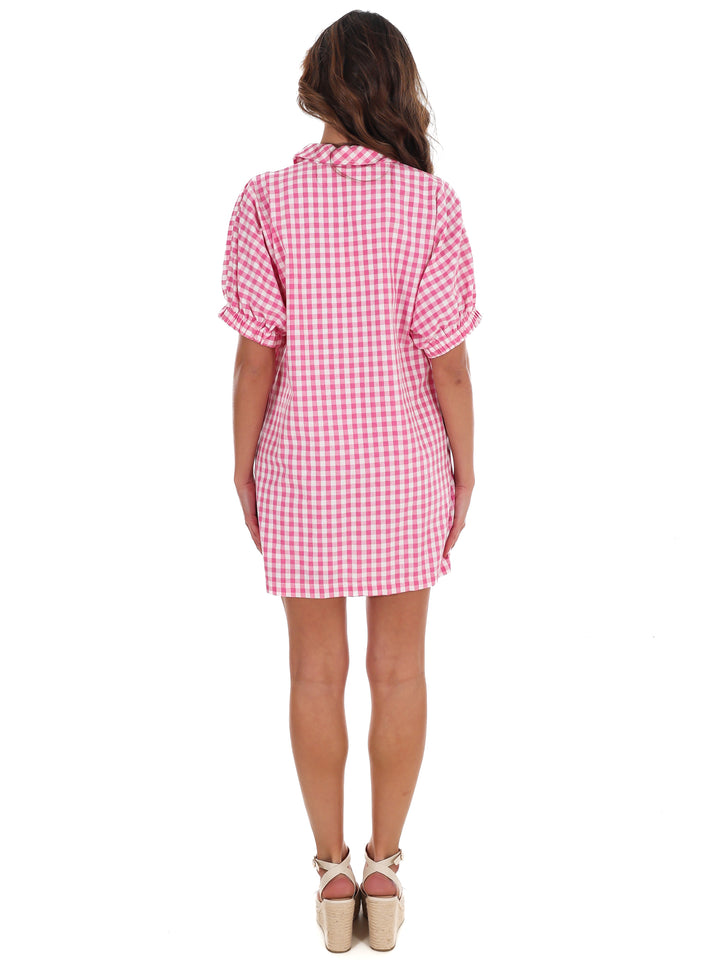So Much to Say Gingham Mini Dress