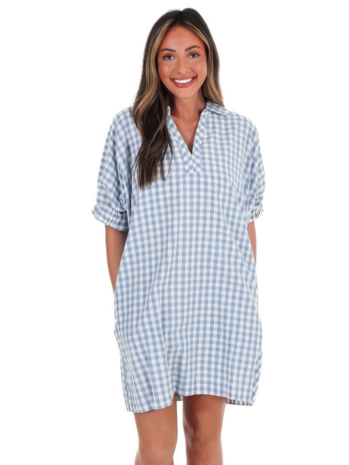 So Much to Say Gingham Mini Dress