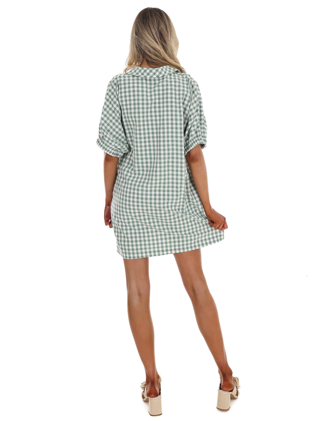 So Much to Say Gingham Mini Dress