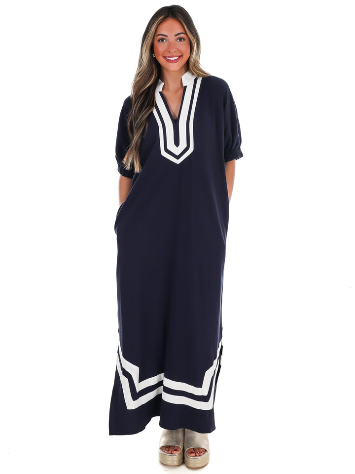 In the Best Way Contrast Midi Dress