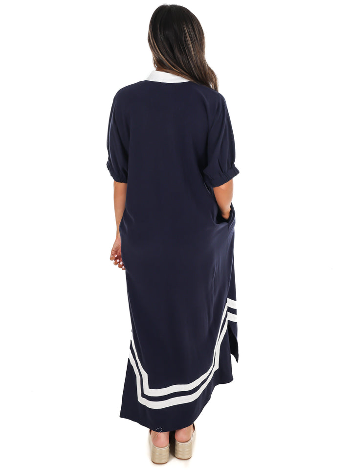 In the Best Way Contrast Midi Dress
