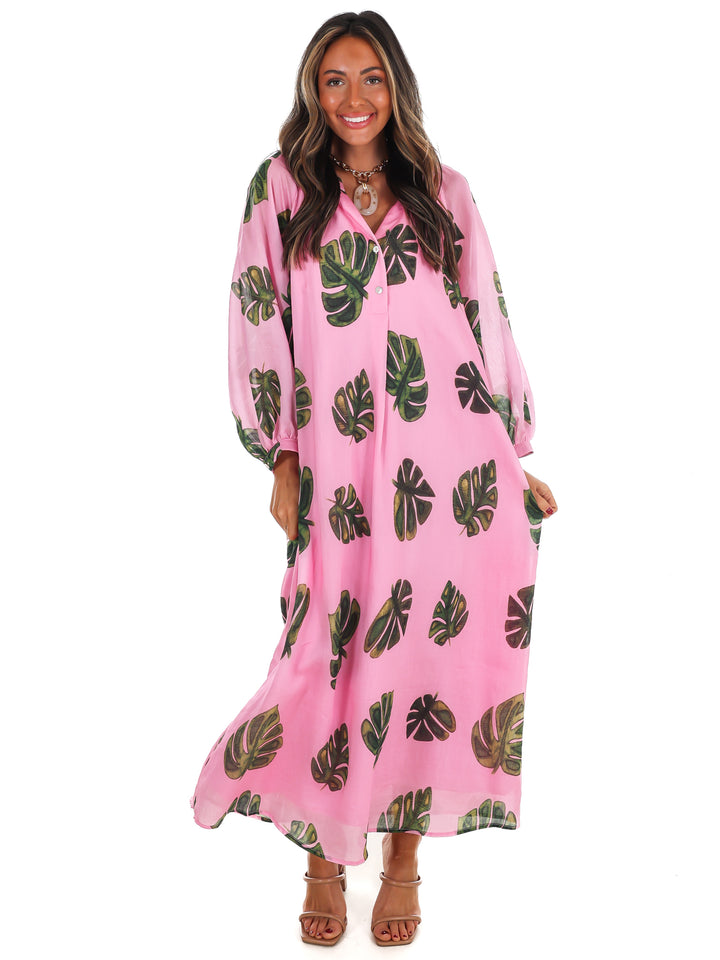 Paradise Print Maxi Dress