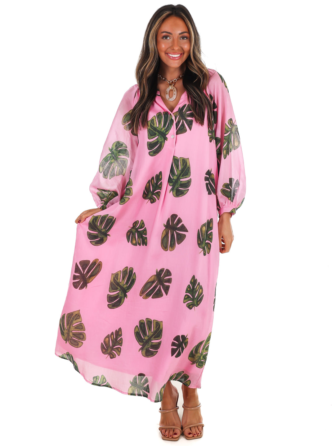 Paradise Print Maxi Dress