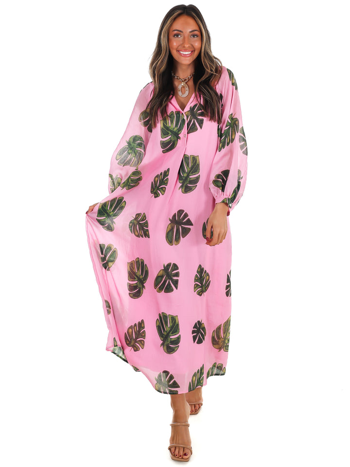 Paradise Print Maxi Dress