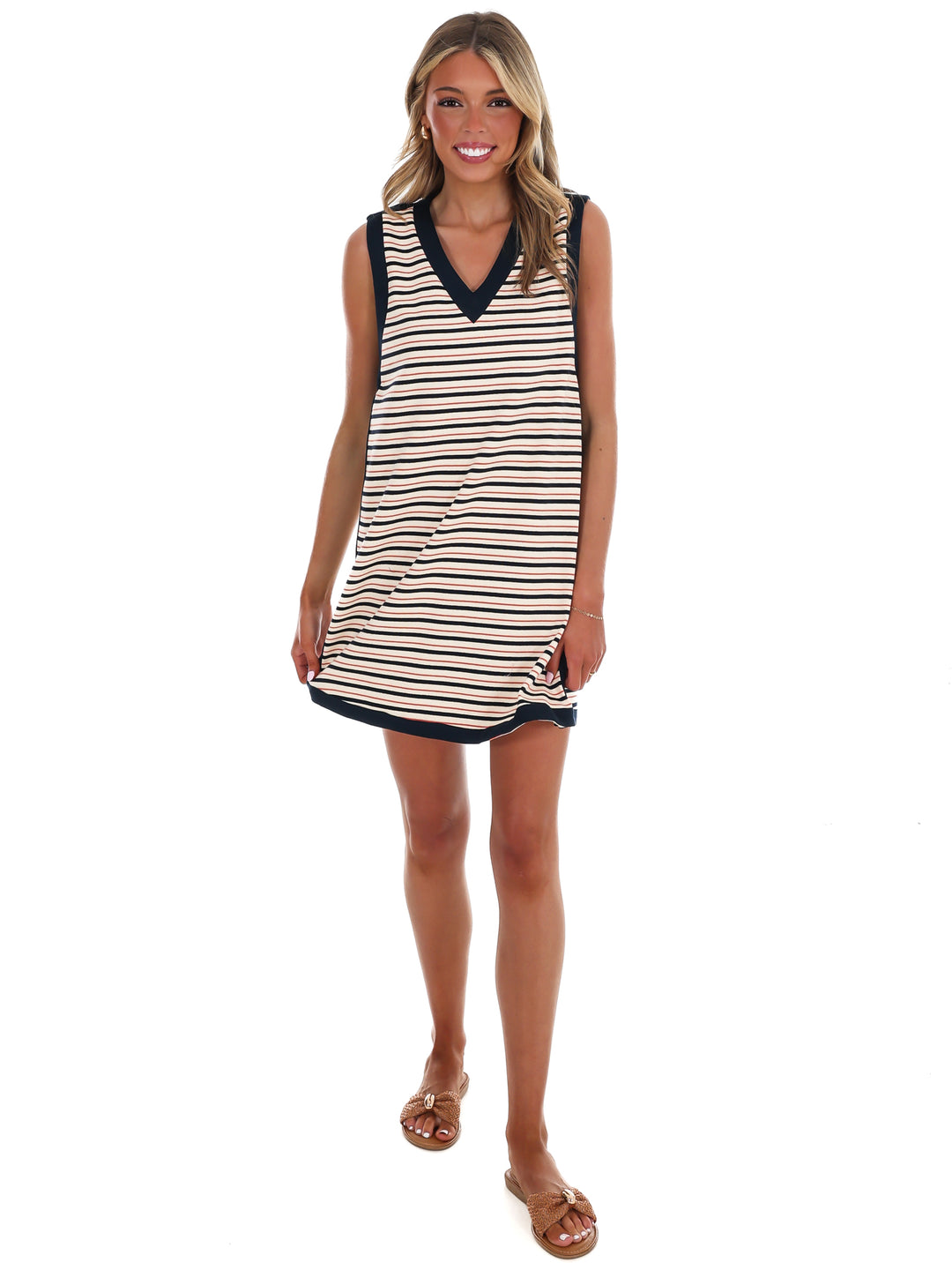 Stay in Line Stripe Mini Dress