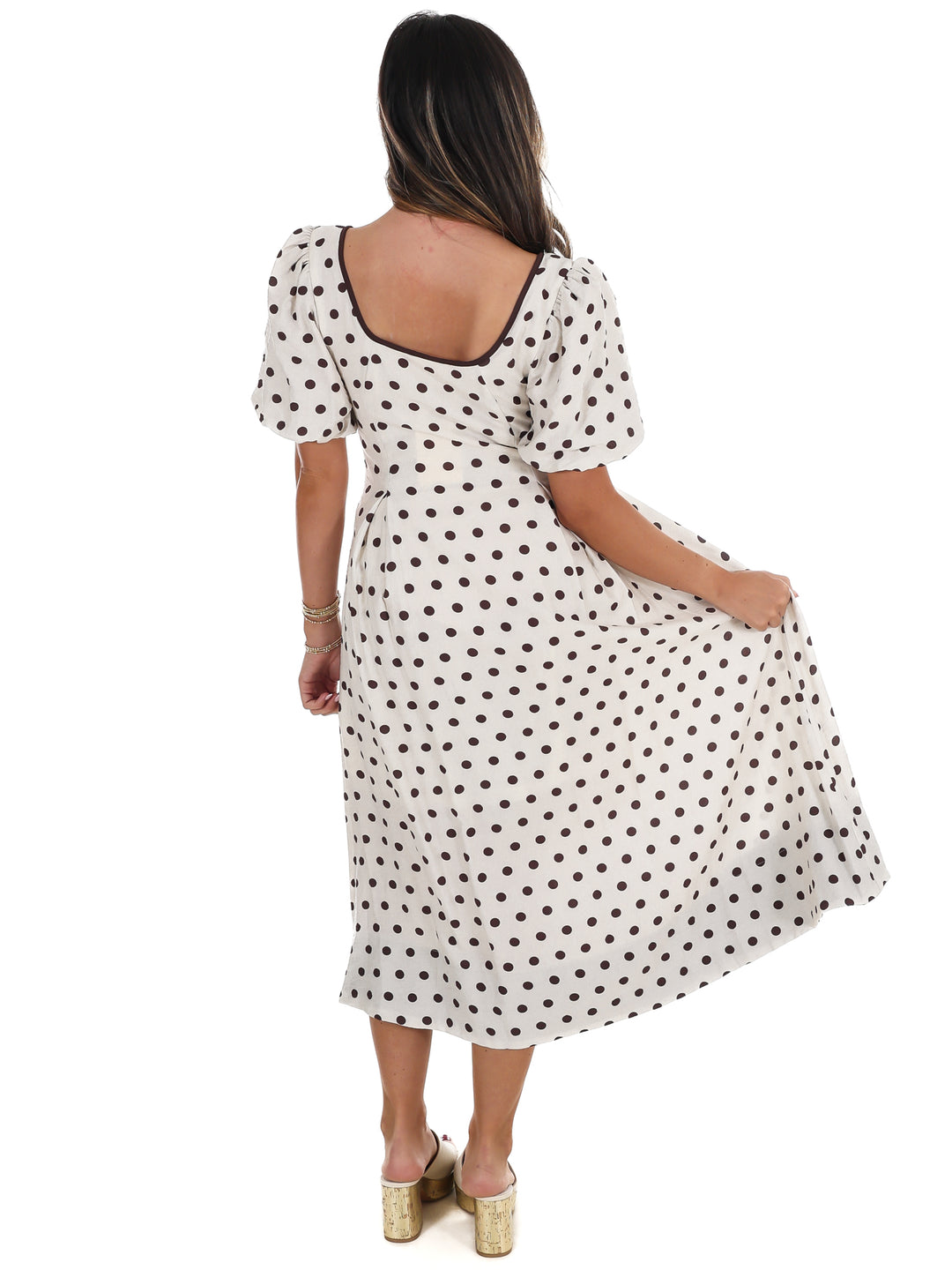 Sweet Like Summer Polka Dot Midi Dress