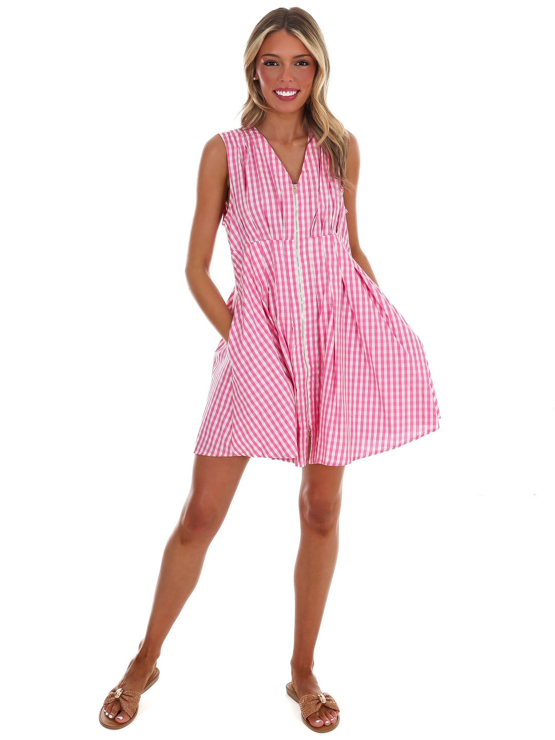 Feeling Fabulous Gingham Mini Dress