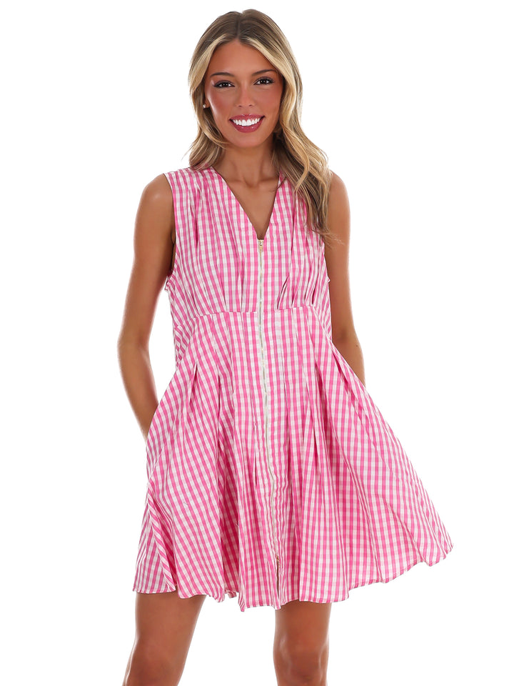 Feeling Fabulous Gingham Mini Dress