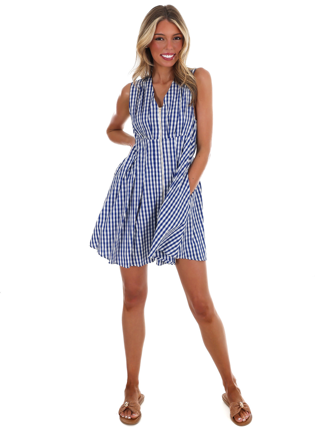 Feeling Fabulous Gingham Mini Dress