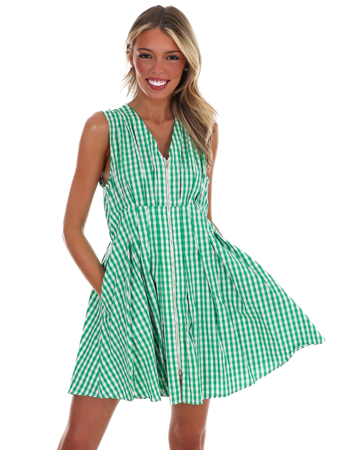 Feeling Fabulous Gingham Mini Dress