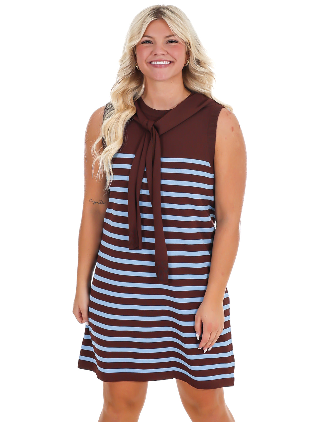 One More Chapter Stripe Mini Dress