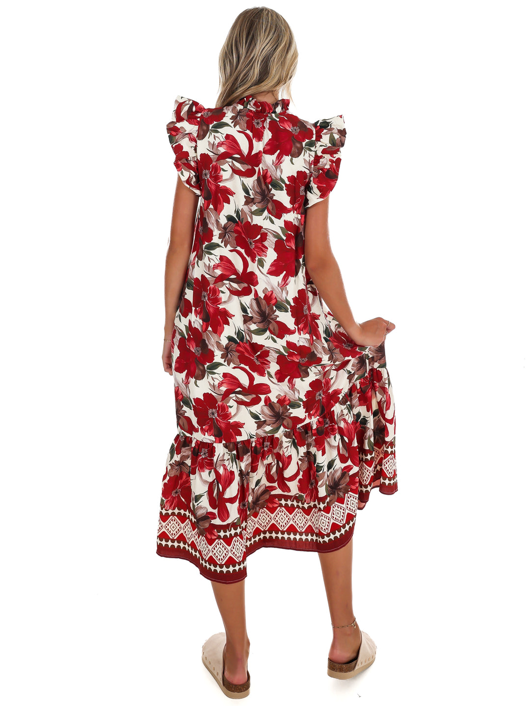 Garden Gate Floral Midi Dress