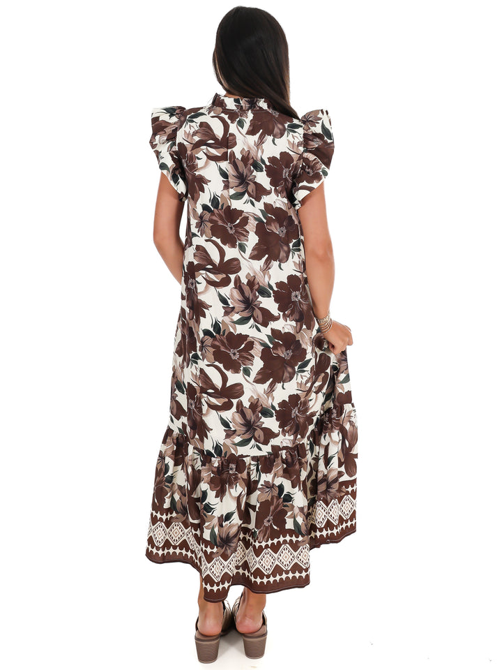Garden Gate Floral Midi Dress