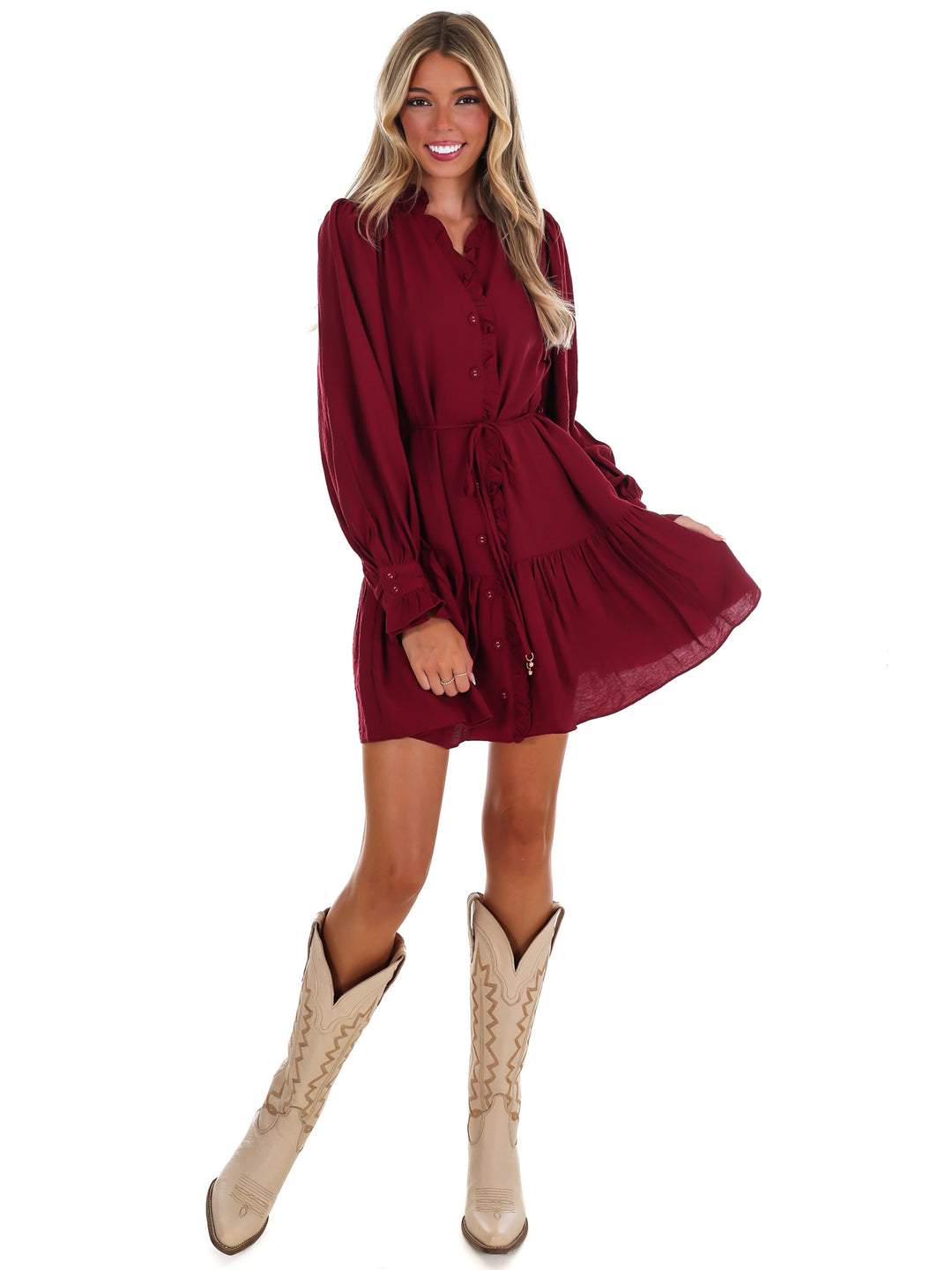 First Chill V-Neck Mini Dress