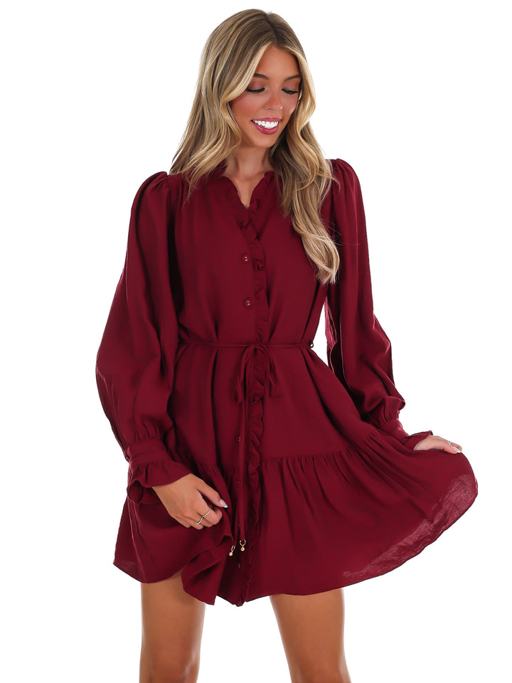 First Chill V-Neck Mini Dress