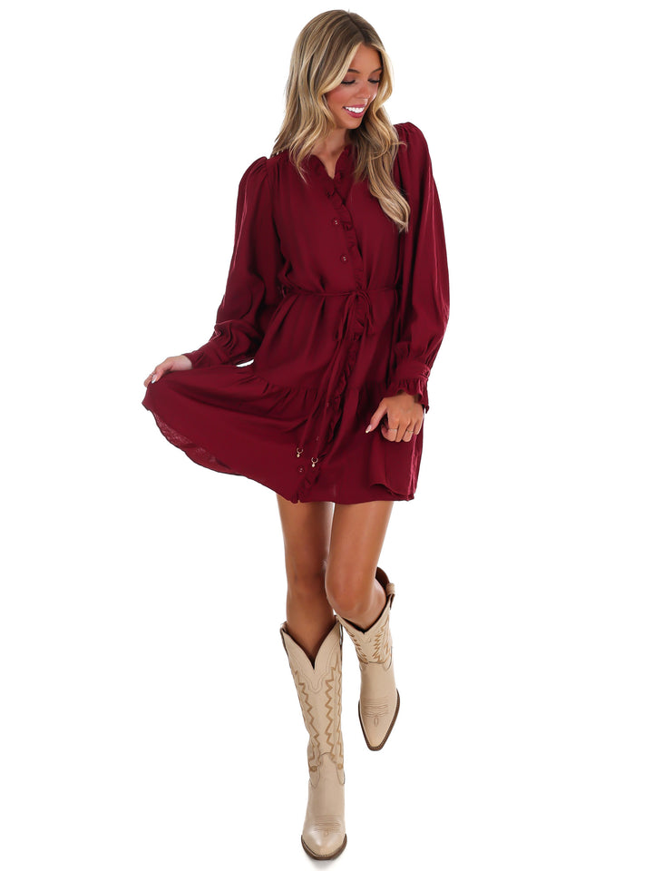 First Chill V-Neck Mini Dress