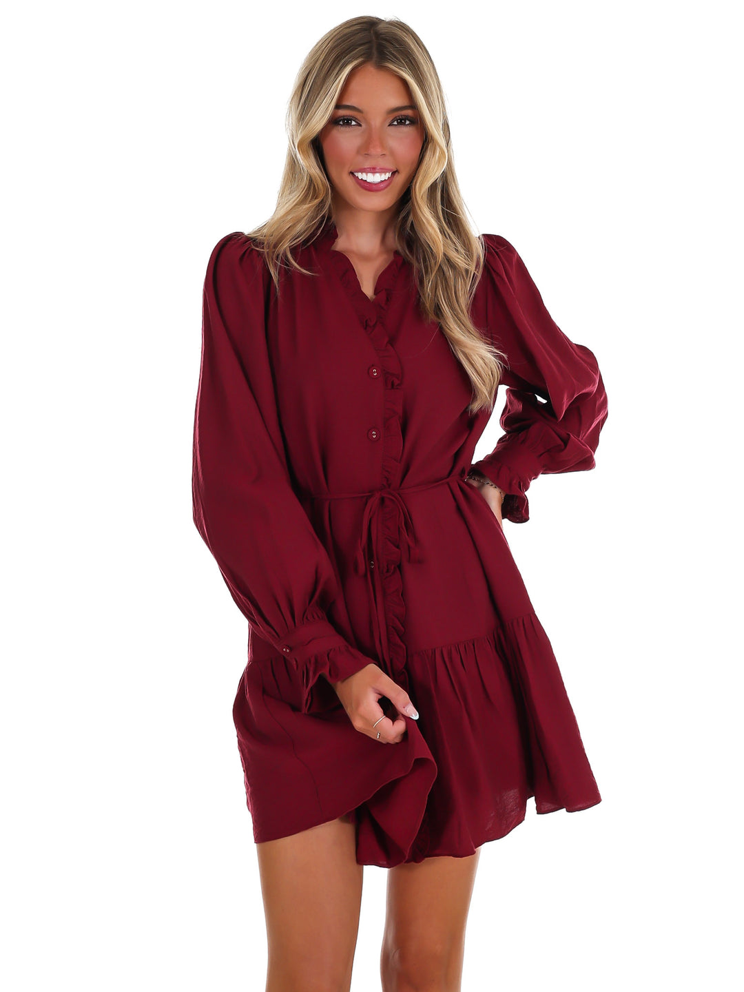 First Chill V-Neck Mini Dress