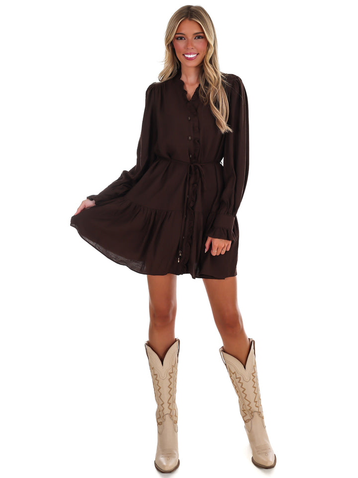 First Chill V-Neck Mini Dress