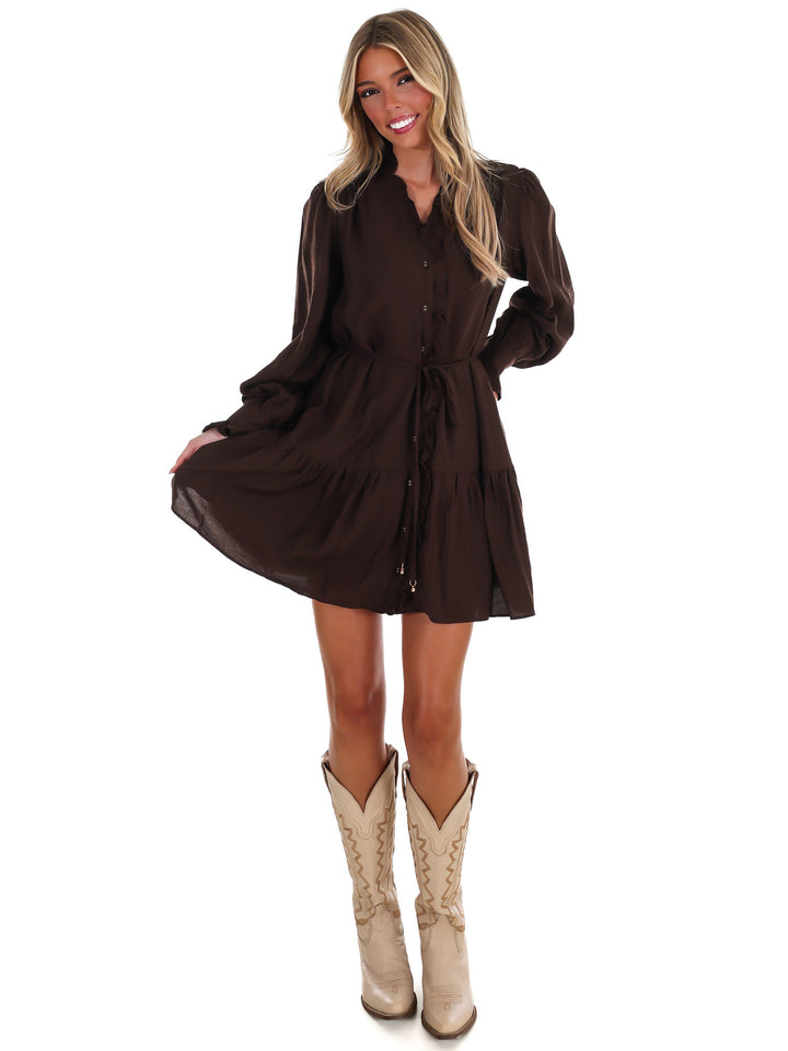 First Chill V-Neck Mini Dress