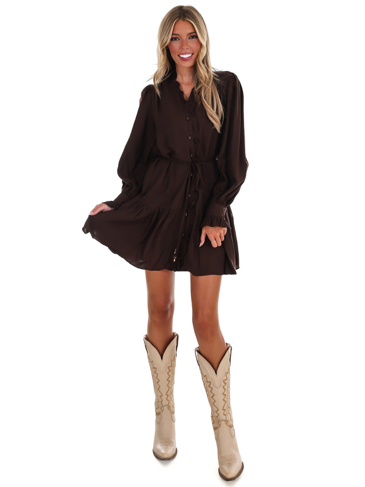 First Chill V-Neck Mini Dress