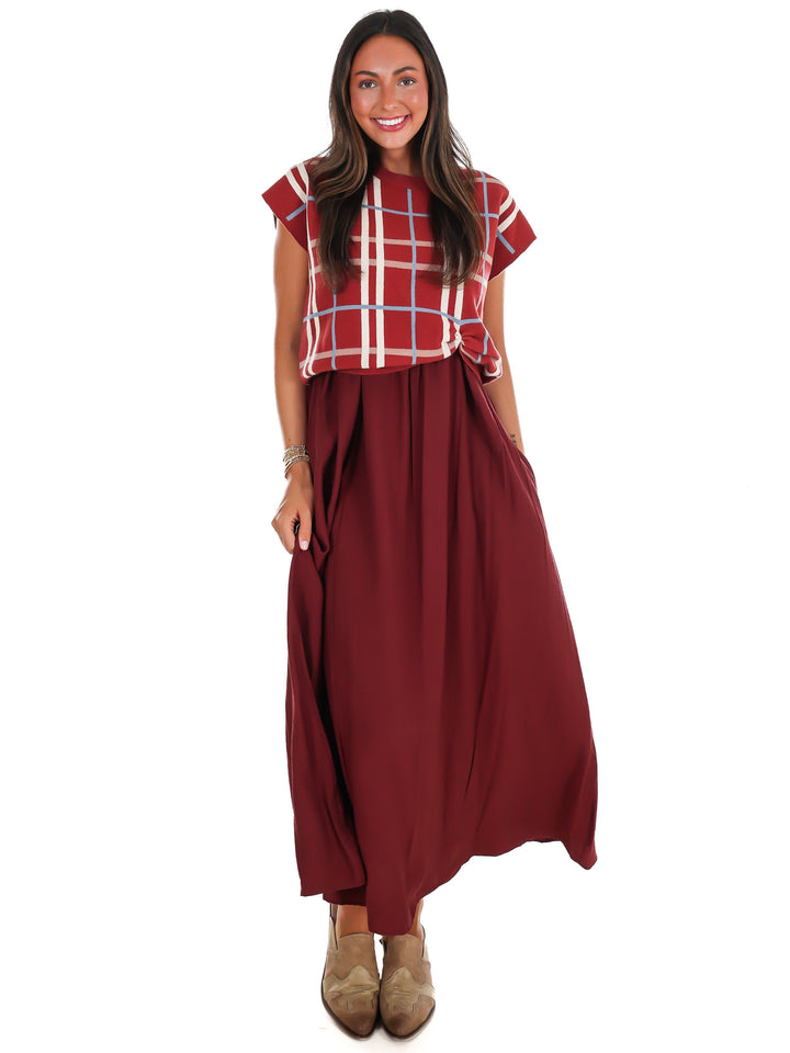 September Sun Twofer Midi Dress