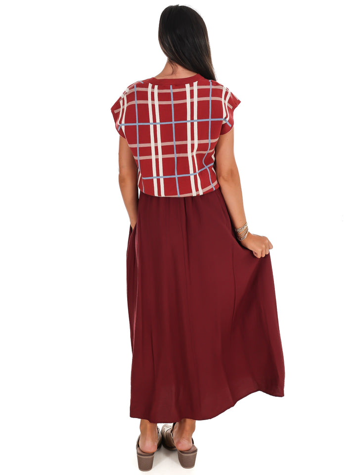 September Sun Twofer Midi Dress