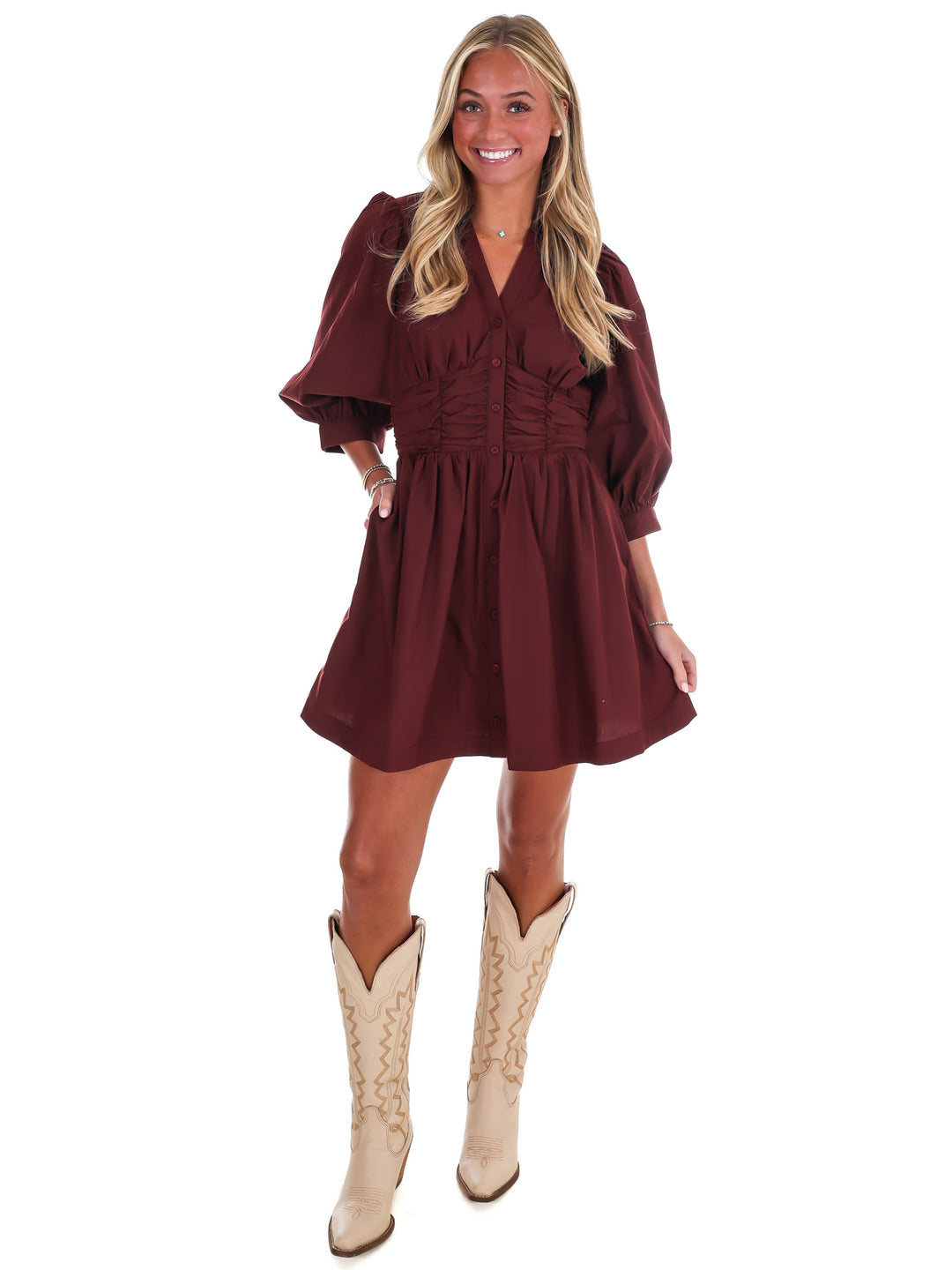 Rosewood Smocked Mini Dress
