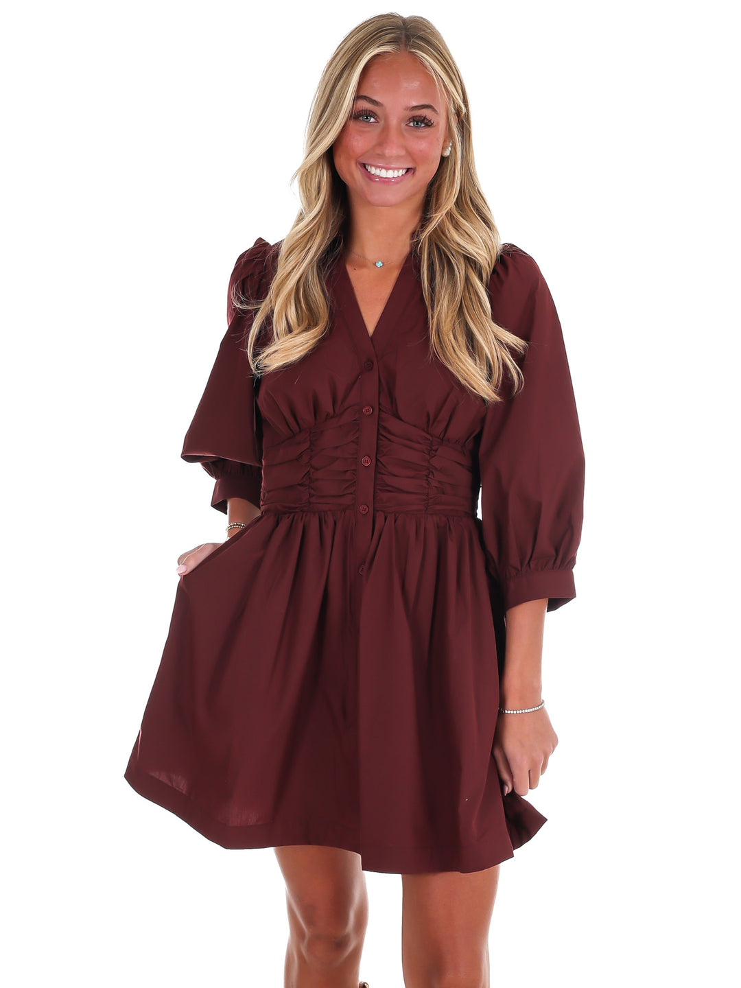 Rosewood Smocked Mini Dress