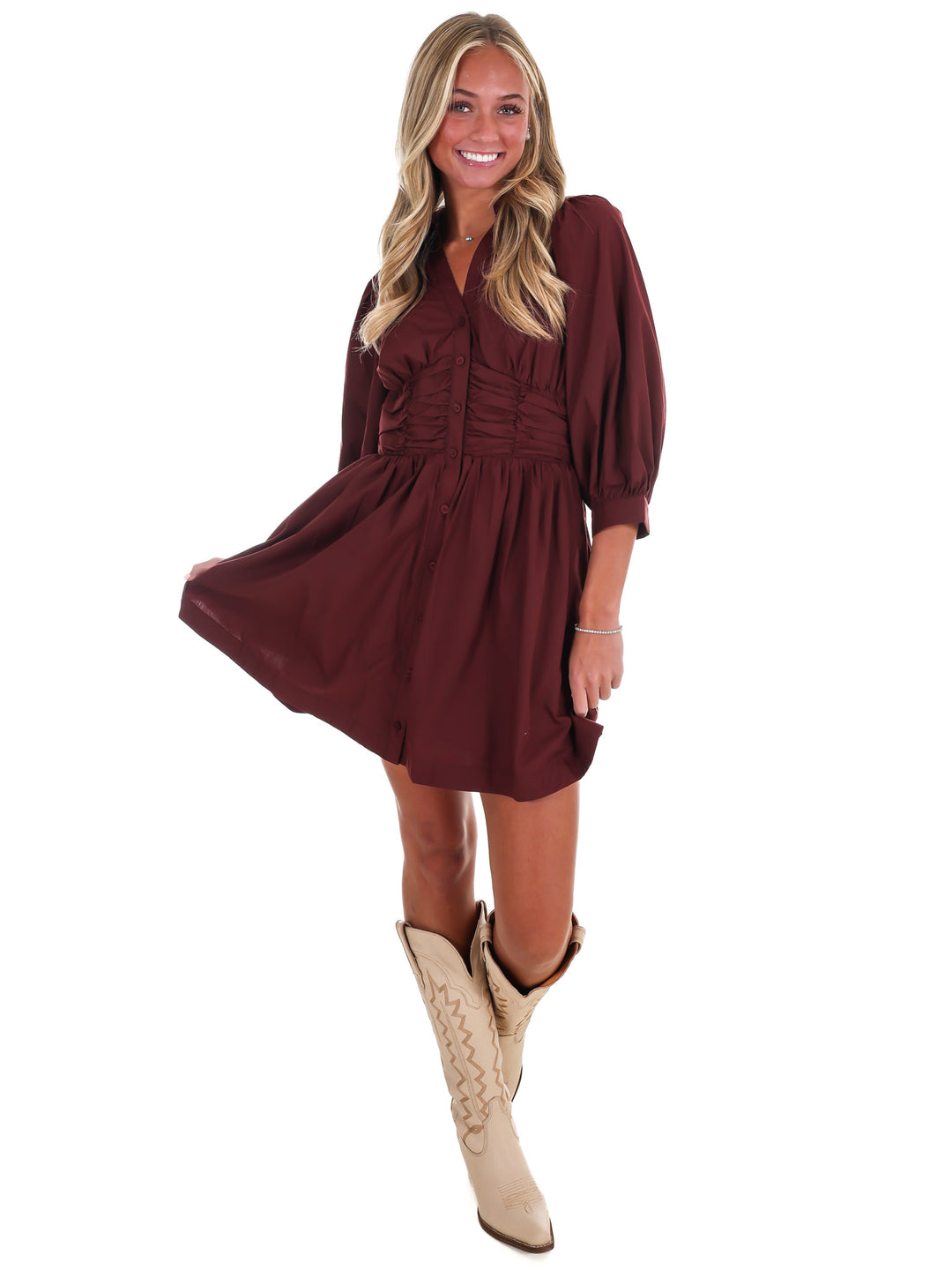 Rosewood Smocked Mini Dress
