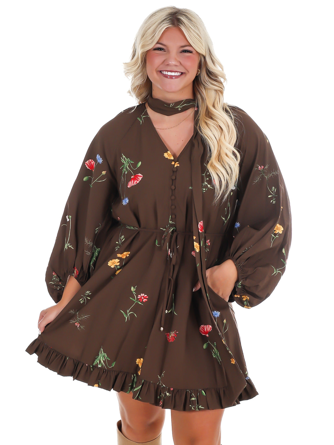 Beautiful Balance Floral Mini Dress