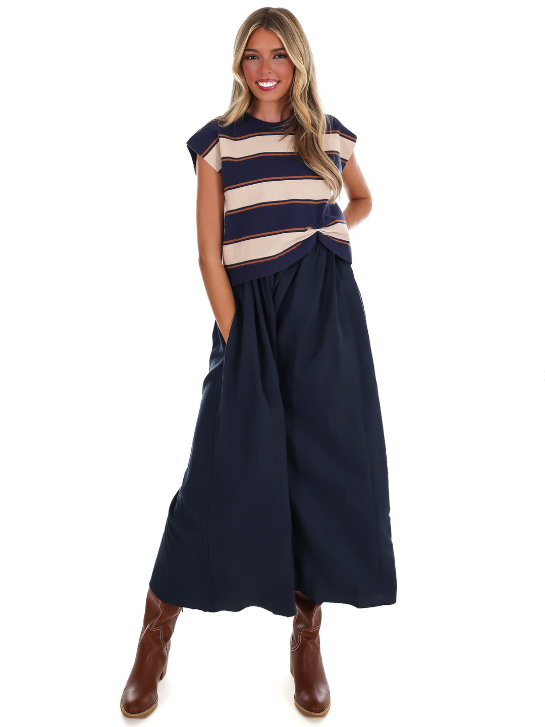 Morning Chill Twofer Midi Dress