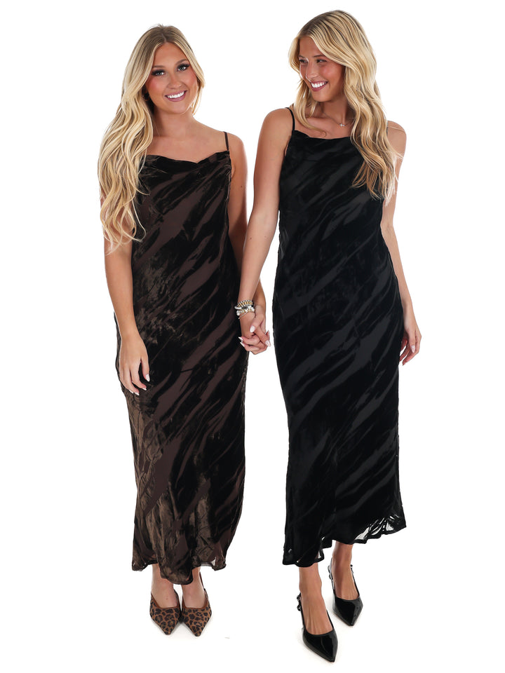 Dress to Impress Suede Textured Midi Dress