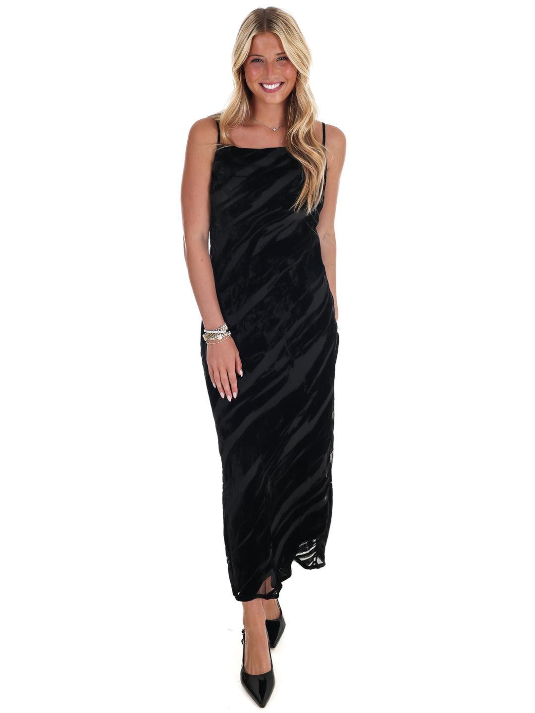 Dress to Impress Suede Textured Midi Dress