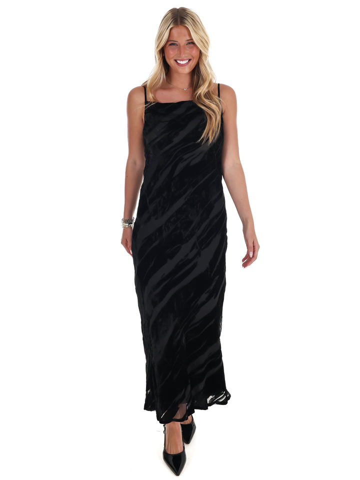 Dress to Impress Suede Textured Midi Dress