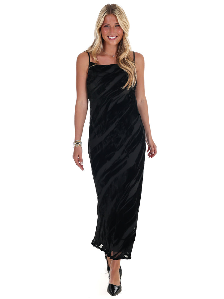 Dress to Impress Suede Textured Midi Dress